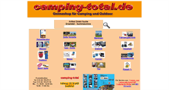 Desktop Screenshot of camping-total.de